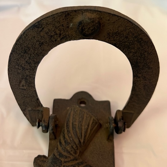 Rustic Cast Iron Door Knocker - Picture 3 of 6